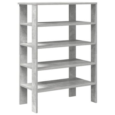 Schoenenrek 61x32x87,5 cm bewerkt hout betongrijs 2