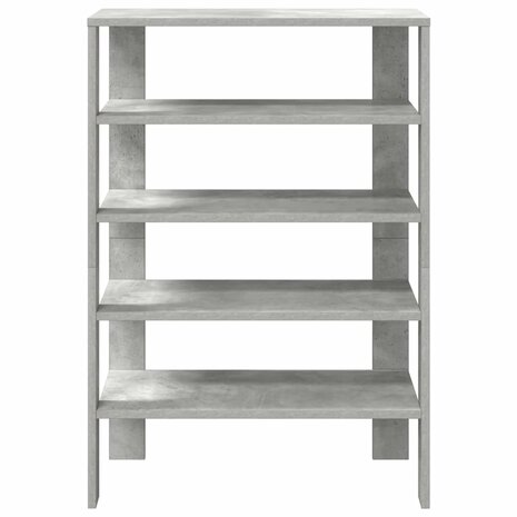 Schoenenrek 61x32x87,5 cm bewerkt hout betongrijs 4
