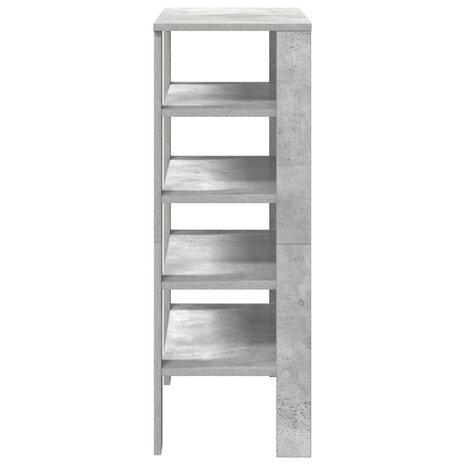 Schoenenrek 61x32x87,5 cm bewerkt hout betongrijs 5