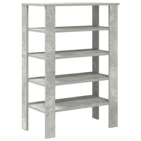 Schoenenrek 61x32x87,5 cm bewerkt hout betongrijs 6