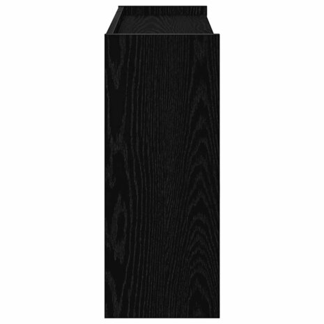 Schoenenrek 80x25x62 cm bewerkt hout zwart 5