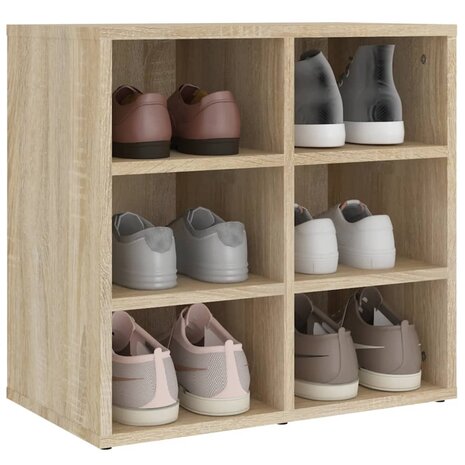 Schoenenkast 52,5x30x50 cm sonoma eikenkleurig 7