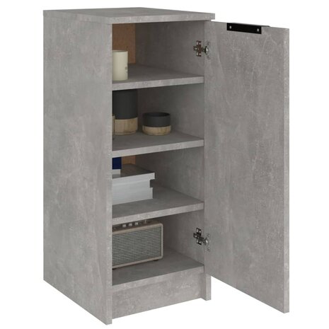 Schoenenkast 30x35x70 cm bewerkt hout betongrijs 4