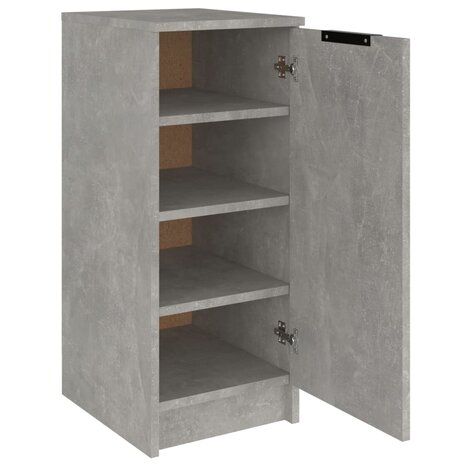 Schoenenkast 30x35x70 cm bewerkt hout betongrijs 6