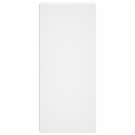 Dressoir 30x41x93 cm bewerkt hout wit 5