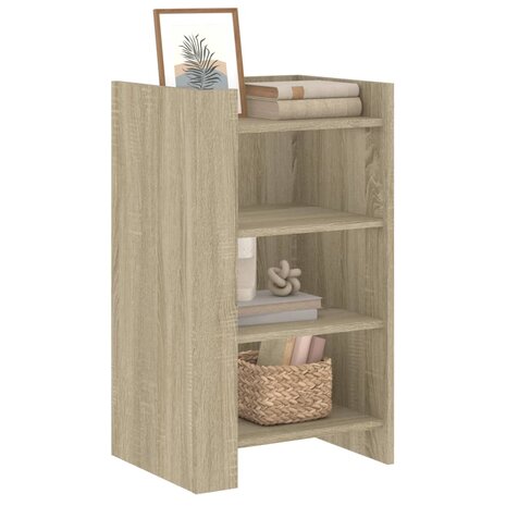 Dressoir 45x35x75 cm bewerkt hout sonoma eikenkleurig 3