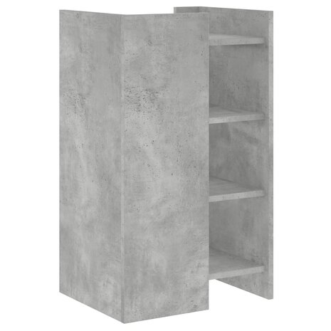 Dressoir 45x35x75 cm bewerkt hout betongrijs 6