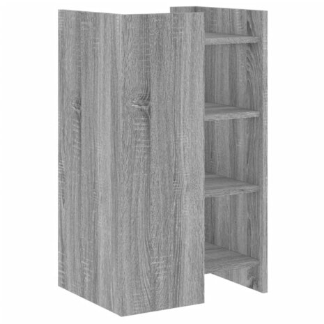 Dressoir 45x35x75 cm bewerkt hout grijs sonoma eikenkleurig 6