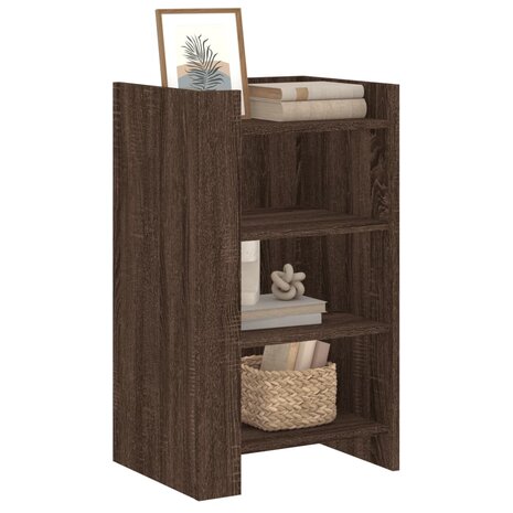 Dressoir 45x35x75 cm bewerkt hout bruin eikenkleur 3