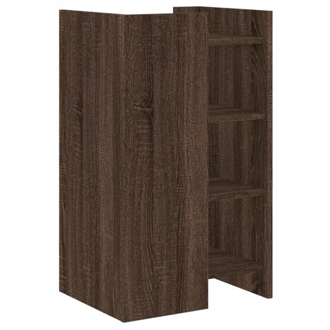 Dressoir 45x35x75 cm bewerkt hout bruin eikenkleur 6