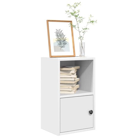 Boekenkast 31x24x52 cm bewerkt hout wit 1