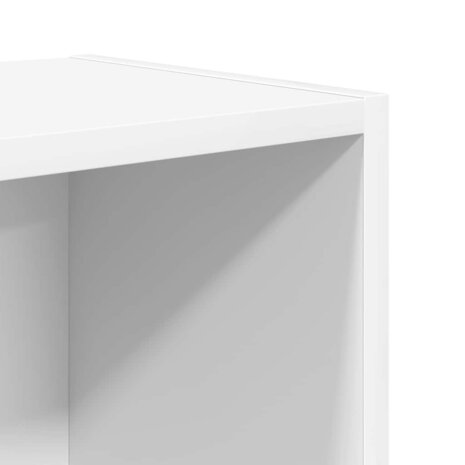 Boekenkast 31x24x52 cm bewerkt hout wit 9