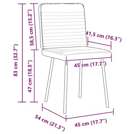 Eetkamerstoelen 2 st fluweel blauw 9