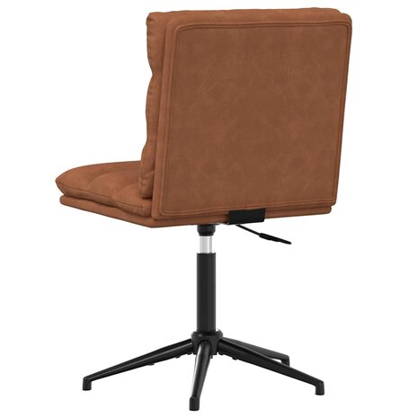 Eetkamerstoel kunstleer bruin 5