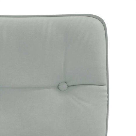 Eetkamerstoelen 2 st fluweel lichtgrijs 7