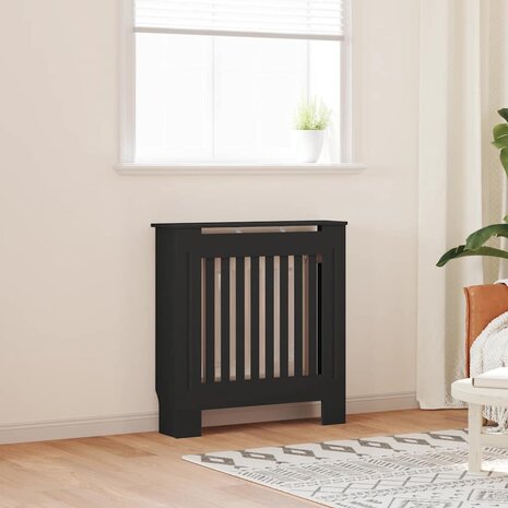 Radiatorombouw 78 cm MDF zwart 1