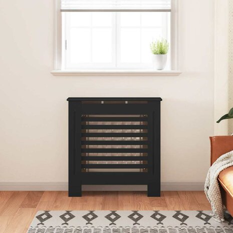 Radiatorombouw 78 cm MDF zwart 3