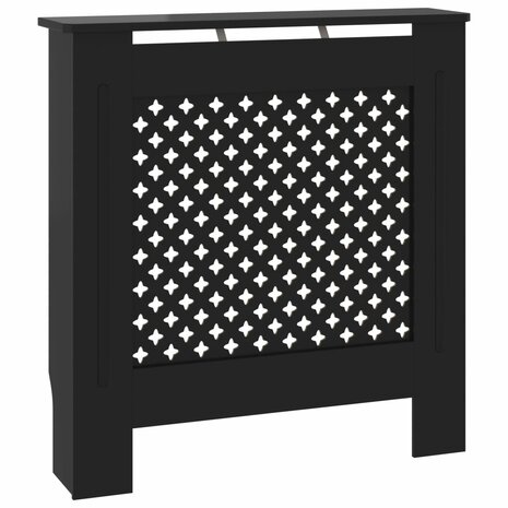 Radiatorombouw 78 cm MDF zwart 2