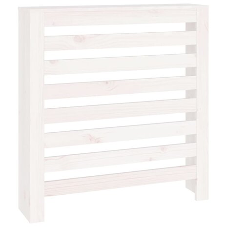 Radiatorombouw 79,5x19x84 cm massief grenenhout wit 2