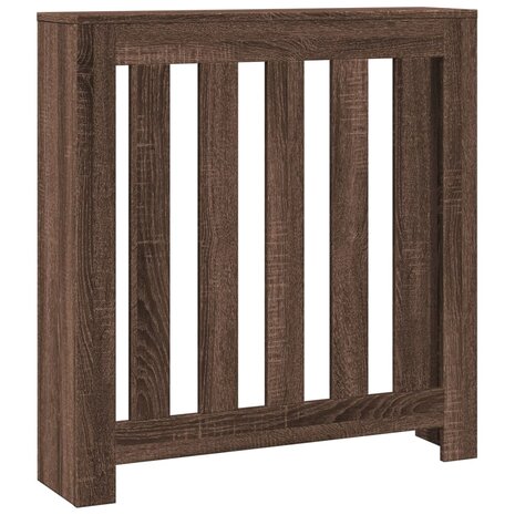 Radiatorombouw 78x20x82 cm bewerkt hout bruin eikenkleurig 2