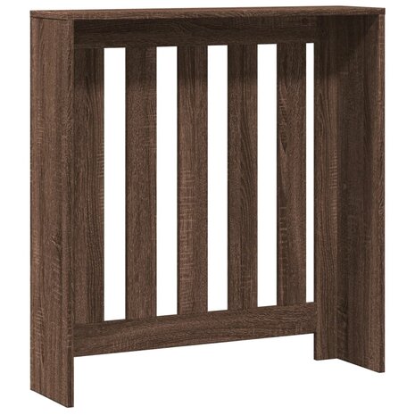 Radiatorombouw 78x20x82 cm bewerkt hout bruin eikenkleurig 5