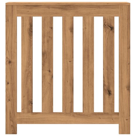 Radiatorombouw 78x20x82 cm bewerkt hout artisanaal eikenkleur 3