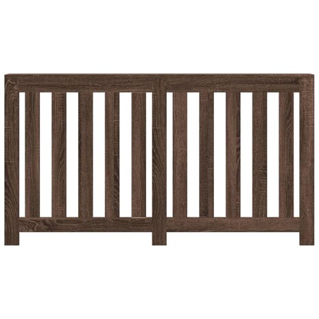 Radiatorombouw 149x20x82 cm bewerkt hout bruin eikenkleurig 3