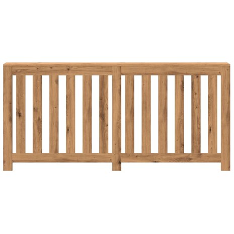 Radiatorombouw 175x20x82 cm bewerkt hout artisanaal eikenkleur 3