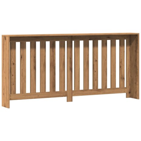 Radiatorombouw 175x20x82 cm bewerkt hout artisanaal eikenkleur 5