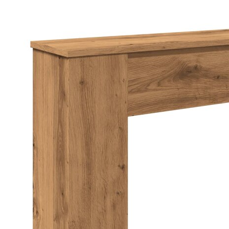 Haardombouw 100x20x100 cm bewerkt hout artisanaal eikenkleurig 7