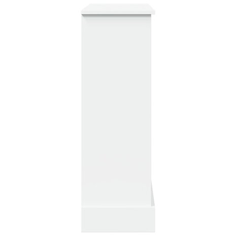 Haardombouw 90x30x90 cm bewerkt hout wit 5