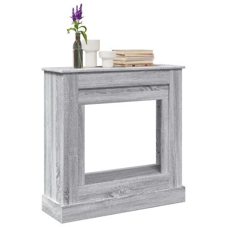 Haardombouw 90x30x90 cm bewerkt hout grijs sonoma eikenkleur 1