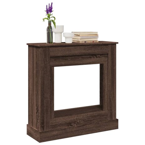 Haardombouw 90x30x90 cm bewerkt hout bruin eikenkleurig 1