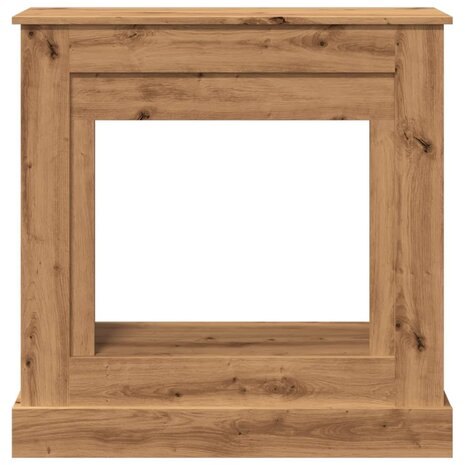 Haardombouw 90x30x90 cm bewerkt hout artisanaal eikenkleurig 4