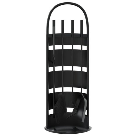 5-delige Haardset 23x15x66 cm staal 4