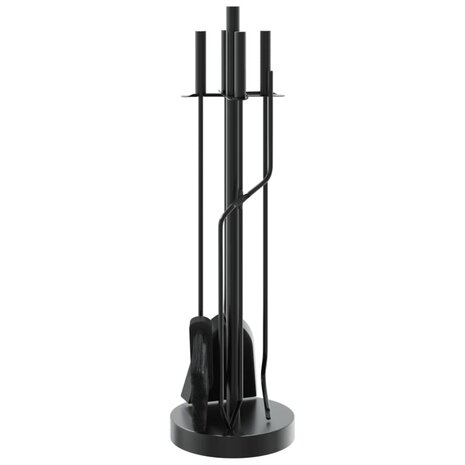 5-delige Haardset 18x66 cm staal 6