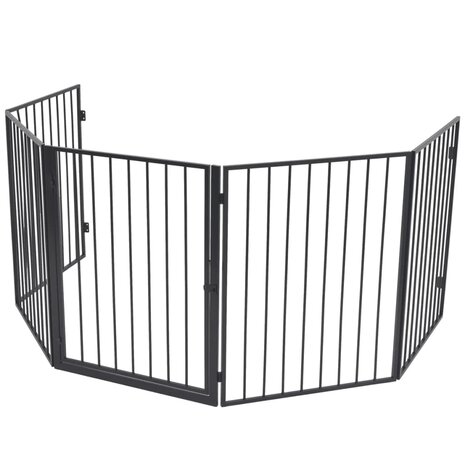 Openhaardhek staal zwart  2