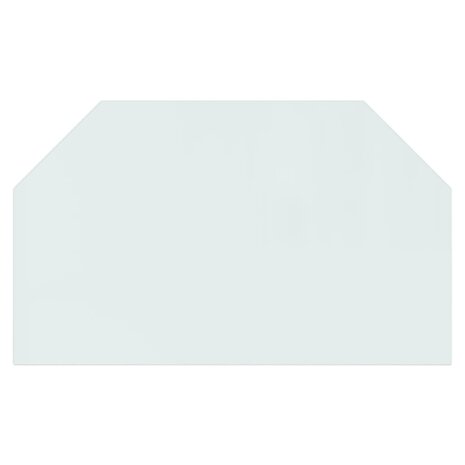 Glasplaat openhaard zeshoekig 100x60 cm 3
