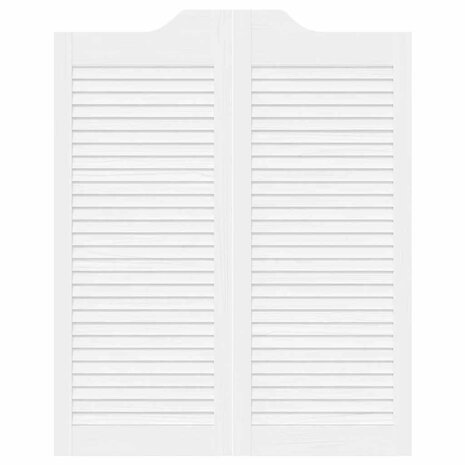 Draaideuren louvredesign 2 paar 100x80 cm wit 6