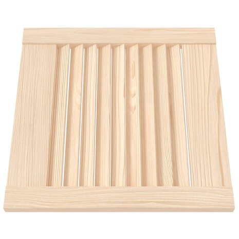 Kastdeuren met lamellen 4 st 39,5x39,4 cm massief grenenhout 3