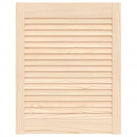 Kastdeur met lamellen 61,5x49,4 cm massief grenenhout 2