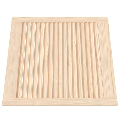 Kastdeuren met lamellen 2 st 61,5x59,4 cm massief grenenhout 3