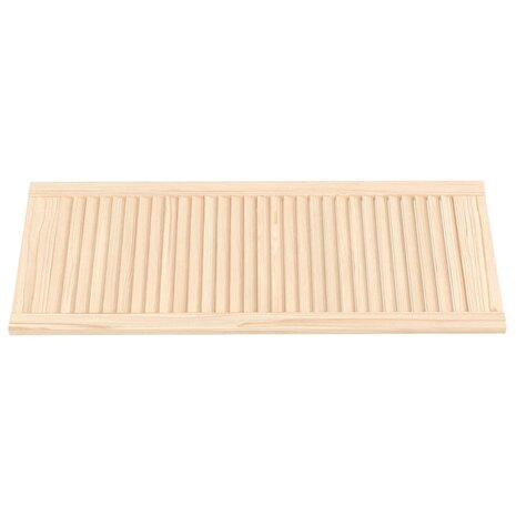 Kastdeuren met lamellen 2 st 99,3x39,4 cm massief grenenhout 3