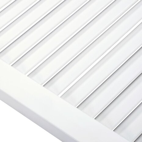 Kastdeur met lamellen 99,3x49,4 cm massief grenenhout wit 4
