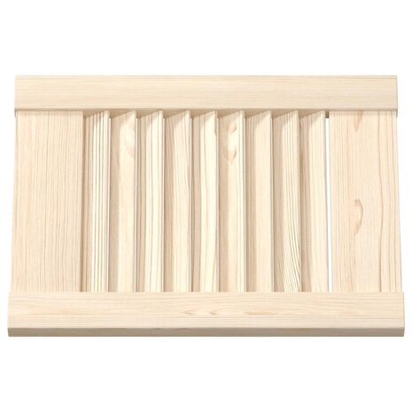 Kastdeuren met lamellen 2 st 39,5x29,5 cm massief grenenhout 6