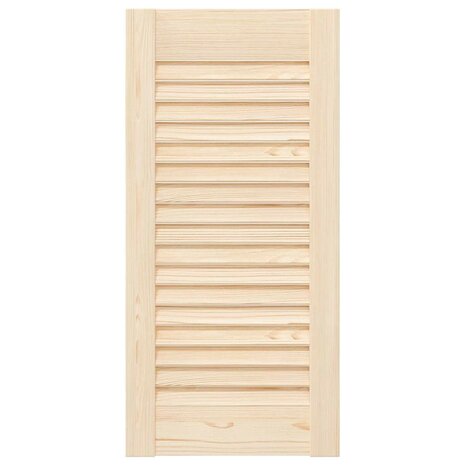Kastdeuren met lamellen 4 st 61,5x29,5 cm massief grenenhout 5