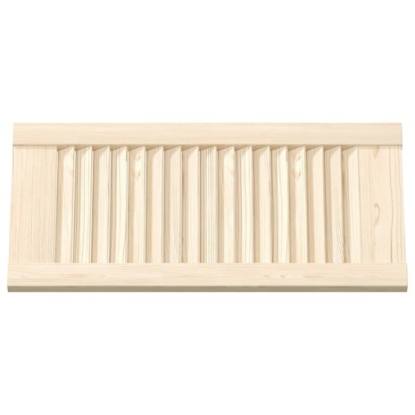 Kastdeuren met lamellen 4 st 61,5x29,5 cm massief grenenhout 6
