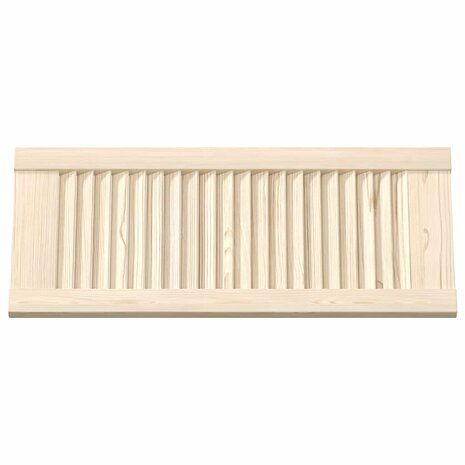 Kastdeuren met lamellen 2 st 69x29,5 cm massief grenenhout 6