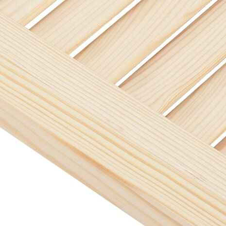 Kastdeuren met lamellen 2 st 69x29,5 cm massief grenenhout 9