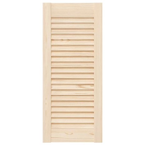 Kastdeuren met lamellen 4 st 69x29,5 cm massief grenenhout 5